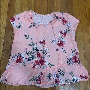 St. John's Bay Light Pink Floral Top